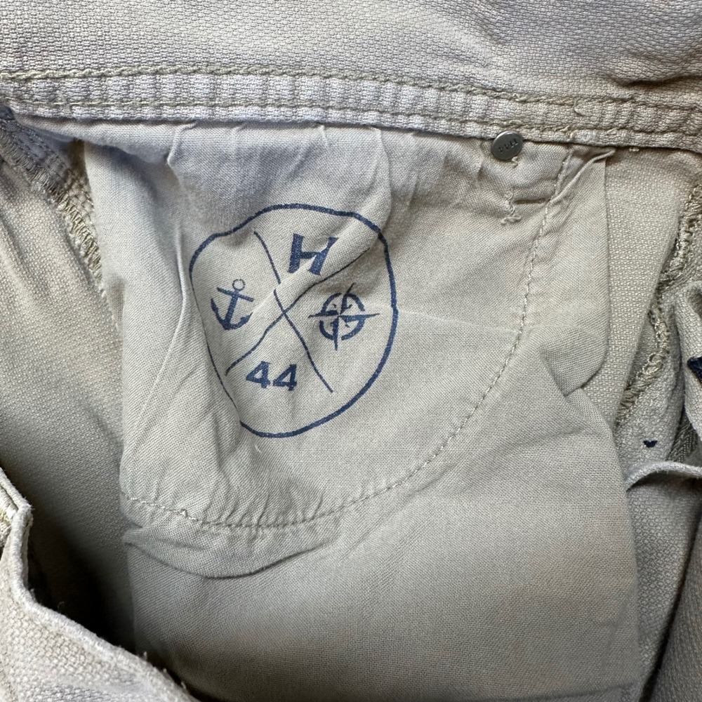 Halsey 44 Textured Dobby Pants Mens 34 Taupe Brown Good 5-Pocket Trousers - Picture 4 of 11